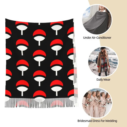 Neji Cloud Japanese Anime Shawl Wraps Women Winter Long Soft Scarf Pashmina Tassel Scarves