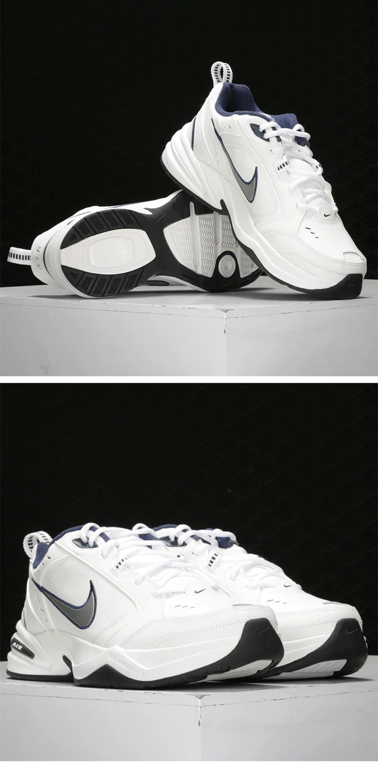 Nike official authentic AIR MONARCH IV men's and women's comfortable cushioned sports shoes 415445 PlatiNum