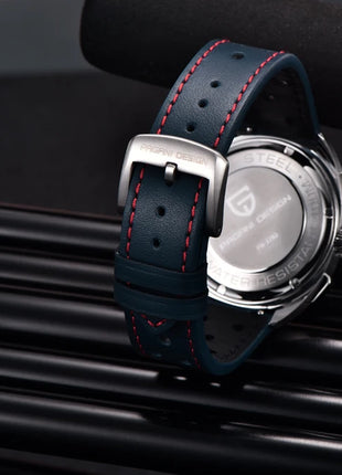 Orologio da uomo di lusso retrò 2026 PAGANI DESIGN Cronografo sportivo al quarzo VK63 con zaffiro AR impermeabile e cinturino in pelle