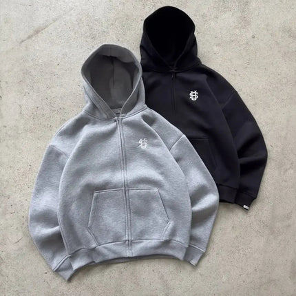2025 European and American fashion embroidery design men clothing set Y2k street Harajuku Gothic loose couple casual tracksuit PlatiNum