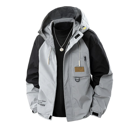 8XL Plus Size Windbreaker Jacket Men Spring Autumn Outerwear Fashion Casual Patchwork Jackets Coats Male Big Size 8XL