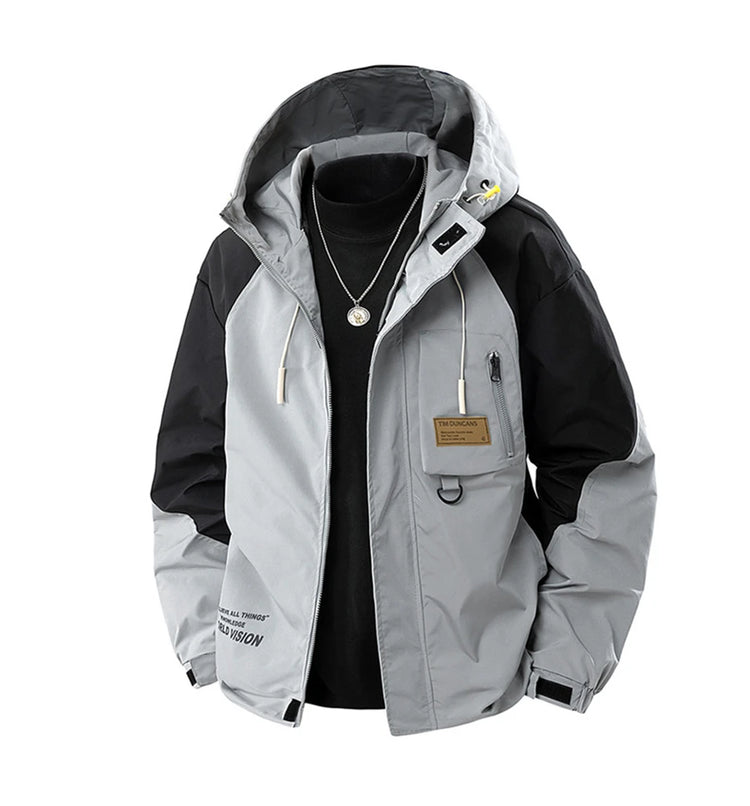 8XL Plus Size Windbreaker Jacket Men Spring Autumn Outerwear Fashion Casual Patchwork Jackets Coats Male Big Size 8XL