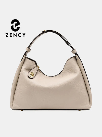 Zency 2024 New Retro Stitching Color Fashion borsa da donna in vera pelle borsa a tracolla borsa a tracolla Cross Body Top Handl