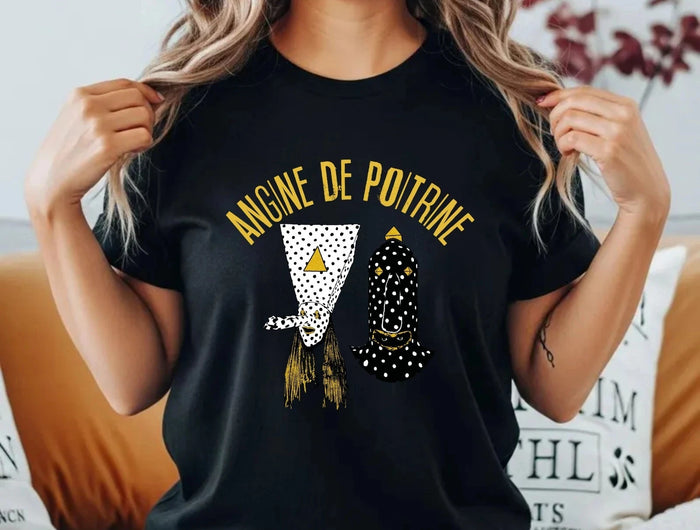 T-shirt Angine De Poitrine da donna e uomo in cotone, casual estivo, oversize, streetwear, girocollo, novità, trendy, vintage, Harajuku