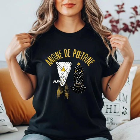 T-shirt Angine De Poitrine da donna e uomo in cotone, casual estivo, oversize, streetwear, girocollo, novità, trendy, vintage, Harajuku