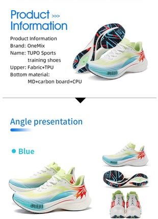 ONEMIX 2026 Nuove Scarpe da Corsa e Allenamento per Uomo, Suola Intera in Nylon, Scarpe Sportive Traspiranti Estive per Donna PlatiNum