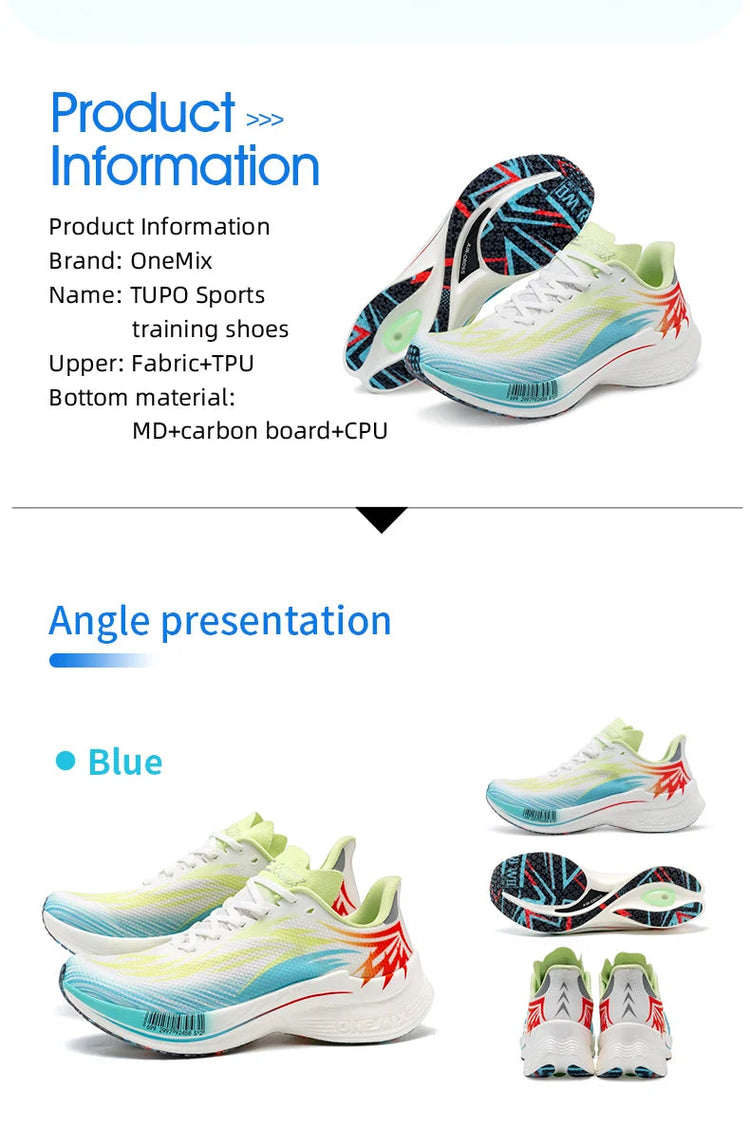 ONEMIX 2026 Nuove Scarpe da Corsa e Allenamento per Uomo, Suola Intera in Nylon, Scarpe Sportive Traspiranti Estive per Donna PlatiNum