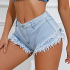 Women Vintage Tassels Denim Shorts Summer Loose A-line Jean Shorts Casual Women Office Trousers Streetwear Nightclub Clothing PlatiNum