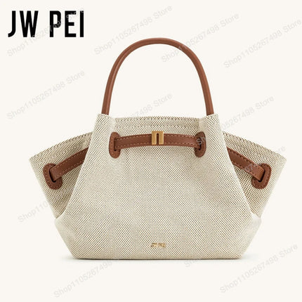 Borsa Mini Tote JW PEI Hana per Donne, Borsa a Spalla in Pelle, Design Elegante, Grande Capacità, Borsa Hobo con Manico Superiore, Shopper per Lavoro