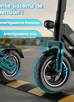 Monopattino elettrico TODIMART D5 D6 D6PRO 48V 18.2Ah 490W Max, velocità 24 km/h, autonomia 40-60 km, sospensioni a molla, connessione APP, monopattino elettrico fuoristrada per adulti