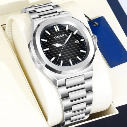 Orologio al Quarzo Ultra-Sottile Impermeabile da Uomo con Calendario, Design Leggero di Alta Gamma per un Look Elegante
