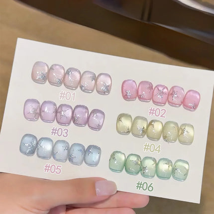 WS 10ml 6-Color Silver Water Light Cat Magnetic Gel Nail Polish Nail Supplies Vernis Semi Permanent Gel for Fall Winter Nails
