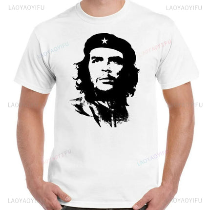 Che Guevara Shirt Rebel Cuban Shirt Guerrilla Revolution Casual Short Sleeve Men's High Quality Cotton T-Shirt