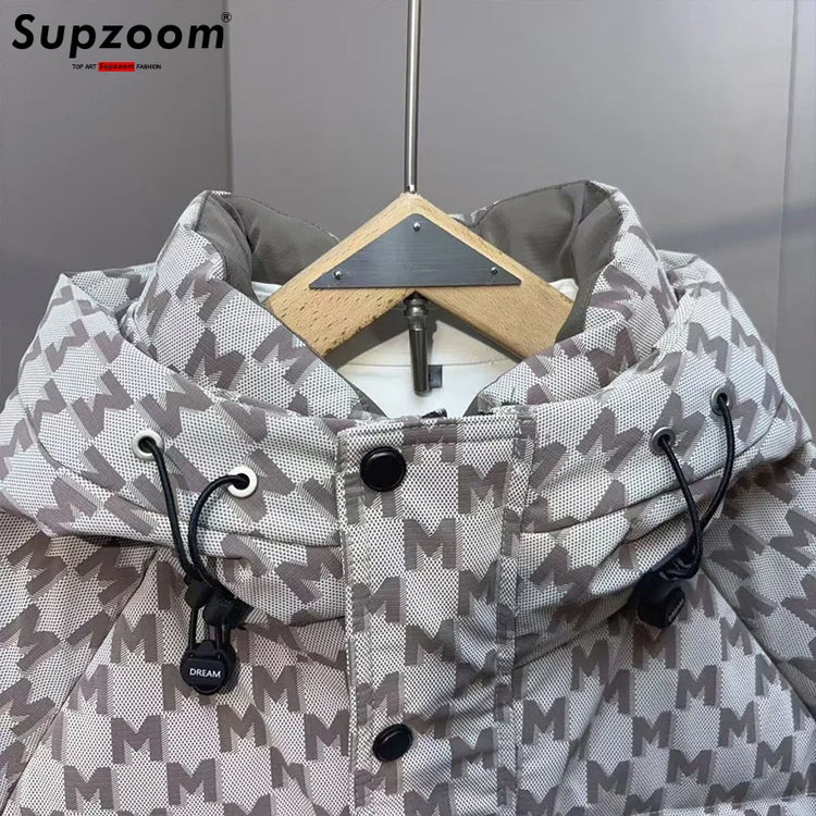 Supzoom New Arrival Top Fashion Logo Male Popular Clothes Thickened Handsome Warm Collar Casual  Winter Down Jackets Men