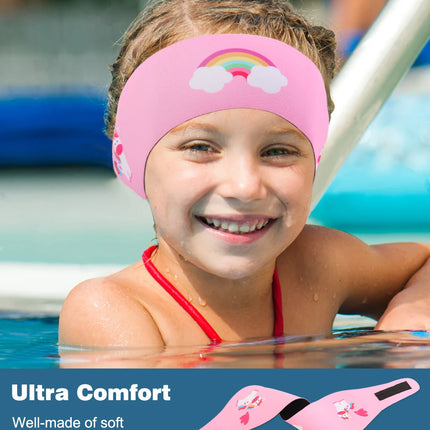 Waterproof Swimming Headband for Kids Adjustable Ear Protection Headband to Keep Water Out for Bathing, Swimming, Diving
