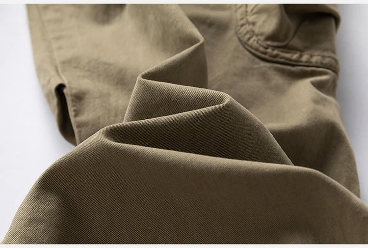 Mens Cargo Pants Autumn Winter Casual Mens Pant Baggy Regular Cotton Trousers Male Combat Military Tactical Pants Multi Pockets