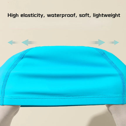 Bonnet de bain pour filles, dessin animé mignon, étanche, protection des oreilles, haute élasticité, chapeau de natation pour enfants, garçons, accessoires de natation pour bébés