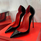 2024 Nuova Primavera/Estate 12 centimetri Bocca Ultra Superficiale Nero Rosso Fondo Tacchi Alti Tacc