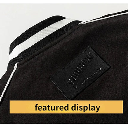 Winter Varsity Jacket Men Women Letter Badge American Baseball Jacket Street Fashion Hip Hop Coat Youth Couple Clothes Blue Red