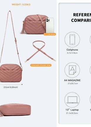 Elegante borsa a tracolla KONO in pelle PU con nappe a forma di V, compatta e versatile, perfetta per l'uso quotidiano e come regalo.