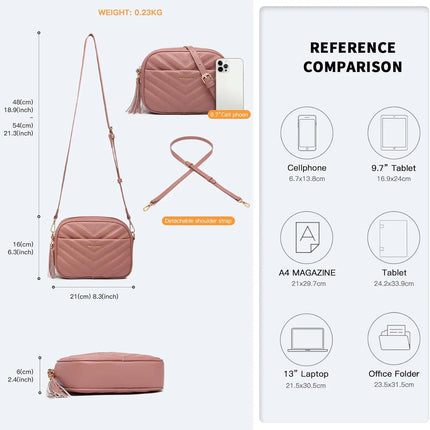 Elegante borsa a tracolla KONO in pelle PU con nappe a forma di V, compatta e versatile, perfetta per l'uso quotidiano e come regalo.