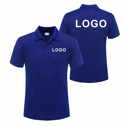 Breathable Polo with Custom Logo Casual Wear for Business Groups Short Sleeve Lapel Polo Work Clothes Embroidery Print