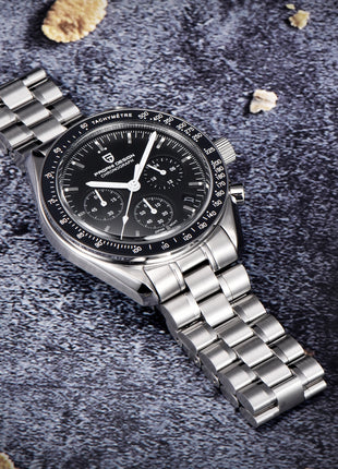PAGANI DESIGN Nuovo Orologio da Uomo di Lusso al Quarzo con Vetro Zaffiro AR, Cronografo Sportivo Impermeabile 500 ATM, Movimento Giapponese, Luminoso, in Acciaio 316L