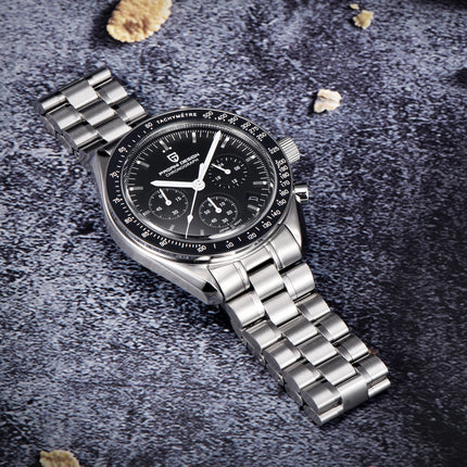 PAGANI DESIGN Nuovo Orologio da Uomo di Lusso al Quarzo con Vetro Zaffiro AR, Cronografo Sportivo Impermeabile 500 ATM, Movimento Giapponese, Luminoso, in Acciaio 316L