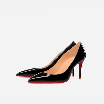 Tacchi da donna Colore nudo Tacco alto elegante da donna Scarpe nere di lusso donna 2025 Fondo rosso lucido Punta a punta Party Ladies Women platinumshop