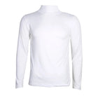 Men's High Neck T-shirts Fashion Solid Slim Long Sleeve T-shirt Male Long Sleeve Basic Bottoming Shirt Fashion Slim-Fit Tops PlatiNum
