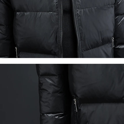 New Men's Short Down Jacket Korean Style Trendy stand collar Winter Coat Fashionable Stylish Warm Puffer Jacket