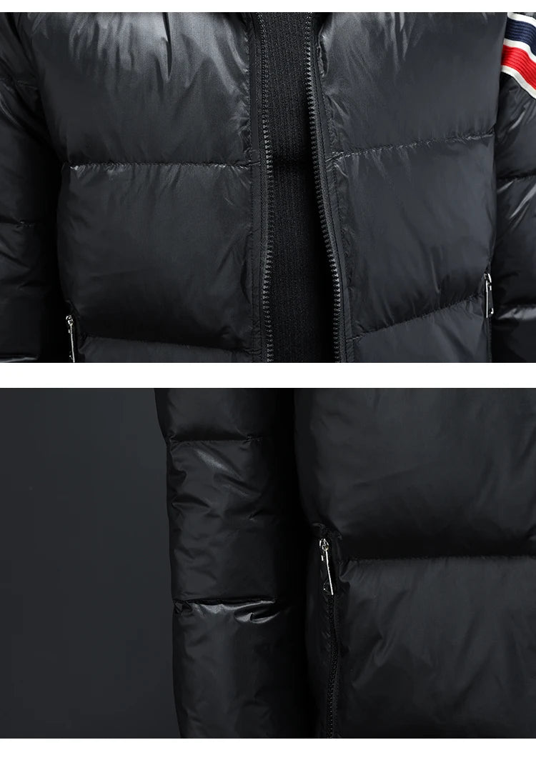 New Men's Short Down Jacket Korean Style Trendy stand collar Winter Coat Fashionable Stylish Warm Puffer Jacket