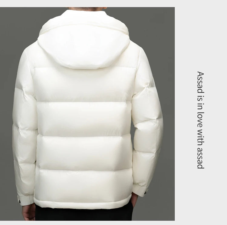 New arrival winter jacket 90% white duck down jackets men,mens thicken warm parkas winter down coat,autumn hooded parkas men