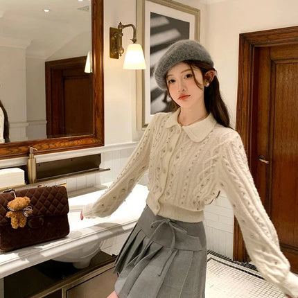 MEXZT Streetwear Woolen Mini Skirt Women Harajuku Bow Lace Up Black Pleated Skirts Autumn Winter Fashion Korean Preppy Faldas PlatiNum