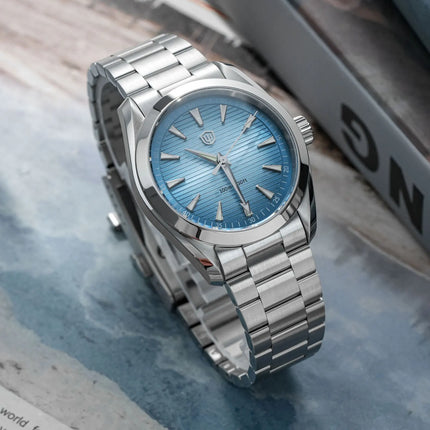 Watchdives WD0006 V2 Watch VH31 Sweep Second Quartz Movement Sapphire Luminous Stainless Steel Watches Waterproof 38mm Watch