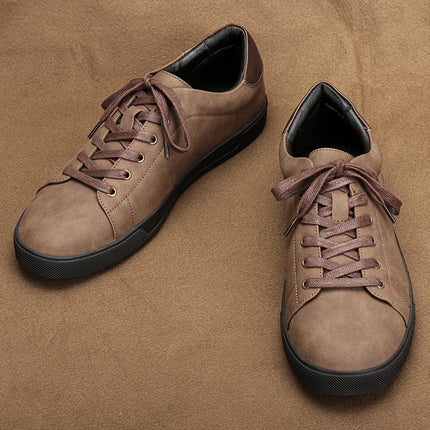 Men's casual shoes 2025 brand fashion comfortable leather shoes men