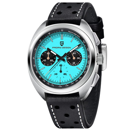 PAGANI DESIGN Orologi da uomo Retro Panda Quadrante Orologio al quarzo da uomo Giappone VK63 Cronografo Vetro zaffiro Orologio da polso da uomo 2024 Nuovo