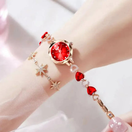 UTHAI L92 Orologio da donna di marca, orologio al quarzo da donna impermeabile con diamanti intarsiati in cristallo, di lusso, alla moda e di alta qualità. platinumshop