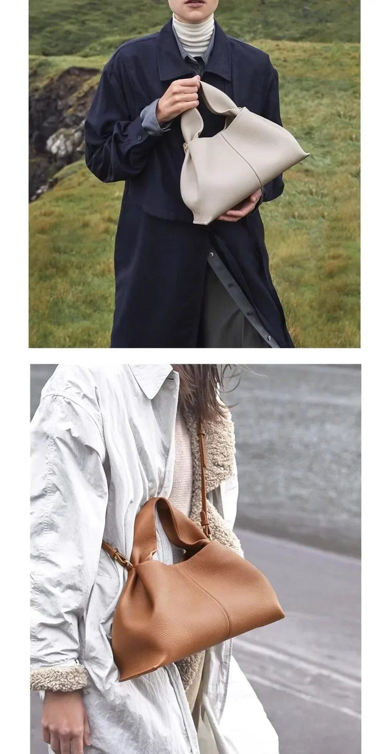 Borsa a Tracolla da Donna di Alta Gamma Autunno/Inverno 2025 – Design con Motivo Lychee e Tracolla a Nuvola