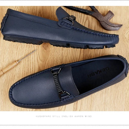 DEKABR Mocassini estivi Uomo Mocassini di marca di lusso Scarpe da uomo Mocassini in pelle Scarpe Slip on Mocassini da lavoro antiscivolo per uomo