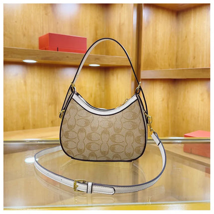 Borsa di lusso da donna 2026 Nuova borsa a tracolla diagonale a spalla singola stampata retrò in PU di alta qualità