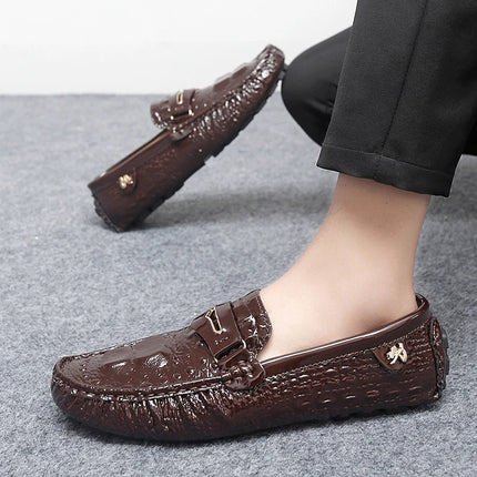 Scarpe Italiane Formali da Uomo, Mocassini in Pelle Fatti a Mano, Scarpe Casual Eleganti Slip-on, Comode Calzature di Lusso per Uomo