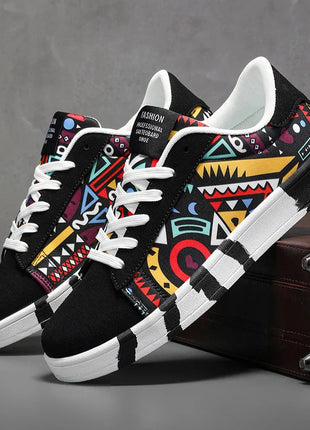 Nuove Scarpe Estive alla Moda per Uomo, Sneakers Sportive Antiscivolo da Passeggio, Scarpe Casual in Tela con Motivi, Zapatos Maschili