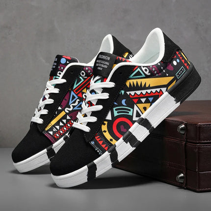 Nuove Scarpe Estive alla Moda per Uomo, Sneakers Sportive Antiscivolo da Passeggio, Scarpe Casual in Tela con Motivi, Zapatos Maschili