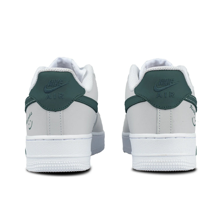 Nike Air Force 1 Cute Puppy Leather Abrasion Resistant Low top Skateboard Shoes Men's Asphalt Gray