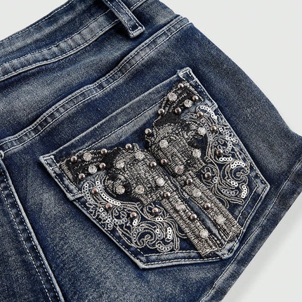 Low Rise Distressed Denim Shorts Female Jeans Womens Jeans Shorts Vintage Y2K Punk Style Embroidered Hot Pants PlatiNum