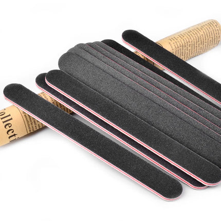 10Pcs Professional 100/180 Sandpaper Lime a Ongle Sanding Polishing Files Nail Equipment Manicure Buffer Nail Tool