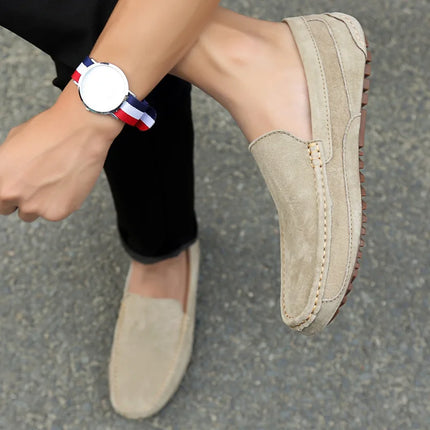 Mocassini da uomo in pelle scamosciata di lusso 2022 scarpe casual da uomo scarpe da barca fatte a mano da uomo Slipon scarpe da guida mocassini maschili Zapatos