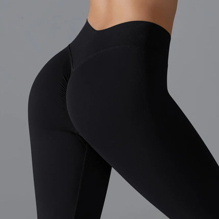 Fitness Sports Leggings Women's High Waist Seamless Yoga Legging Scrunch Butt Breathable Push Up Sports Pants Women Gym Tights PlatiNum