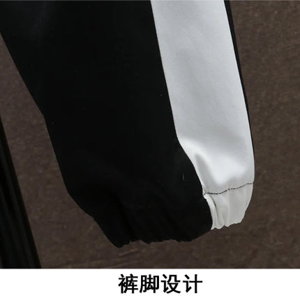 Autumn Men Tracksuit Casual Spring Sportswear Hooded patchwork Jackets Pants 2 Piece Sets Hip Hop Running Sports Suit